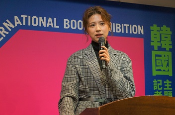2022020台北國際書展閱讀大使林予晞。 2022020台北國際書展閱讀大使林予晞。