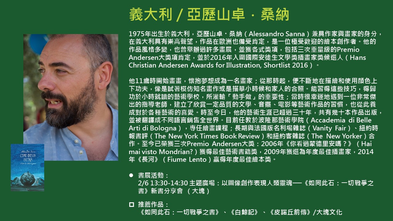 2020TIBE_國際作家亞歷山卓桑納