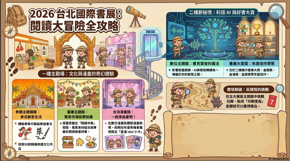 寒假來了，邱怡雯老師分享台北國際書展親子全攻略