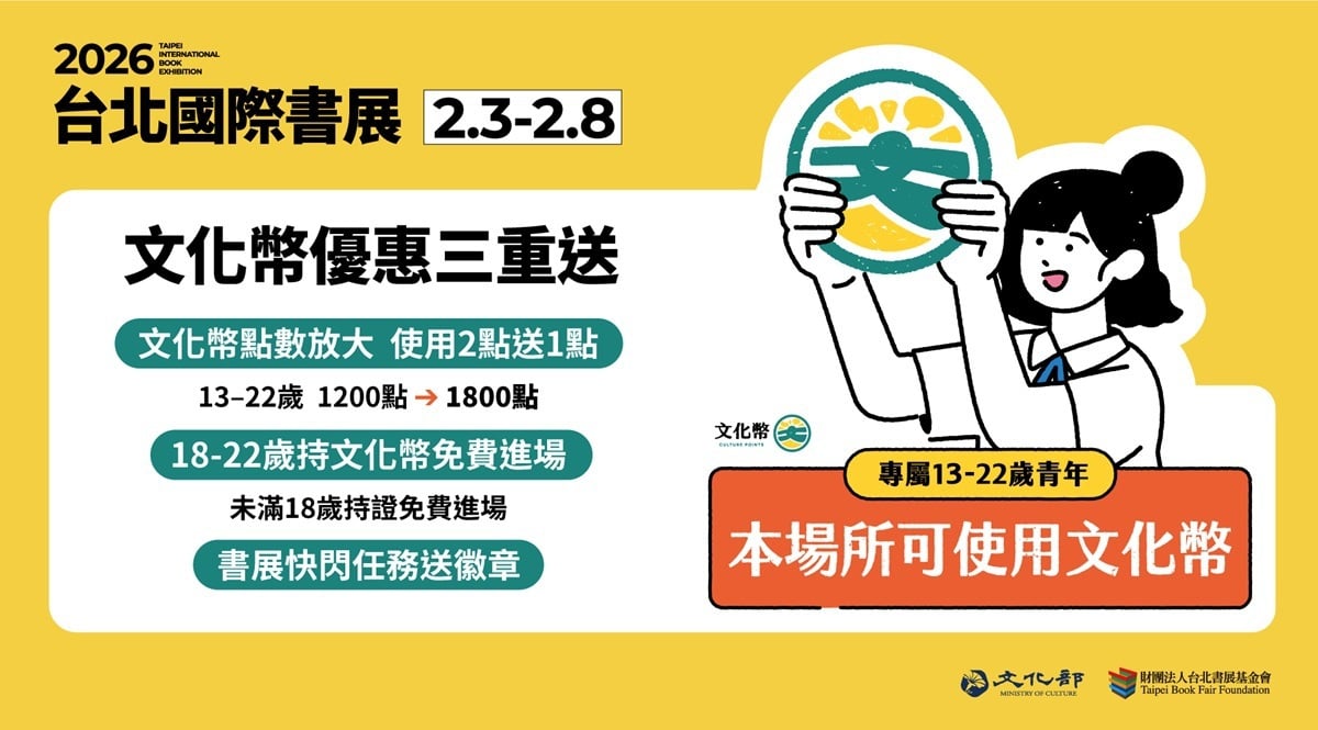 書展文化幣三重優惠
